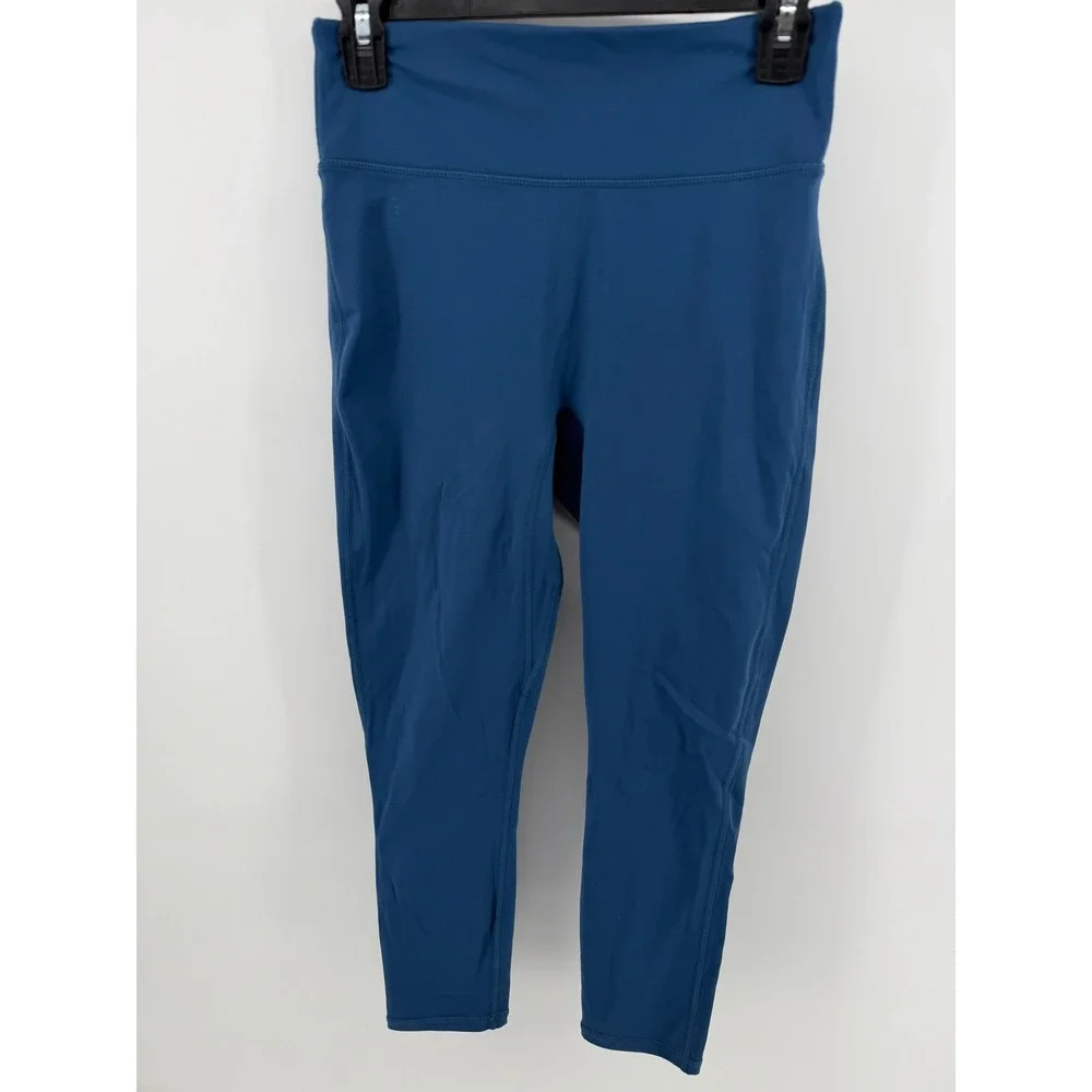 Fabletics Motion365‎ High Rise Cropped Leggings Teal Blue Womens Small
